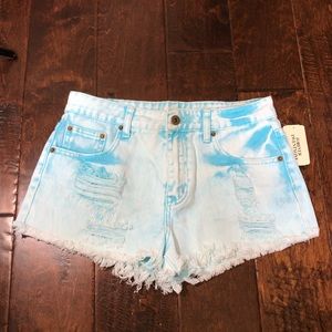 Forever 21 Women Junior Distressed Mini Shorts 26